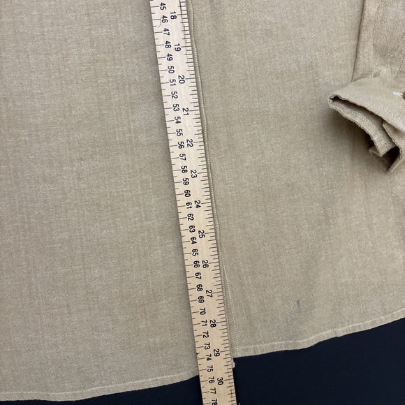 Country Store Women's Tan Button Up Shirt Embroidered Pumpkins Fall Size 2X - Picture 10 of 15